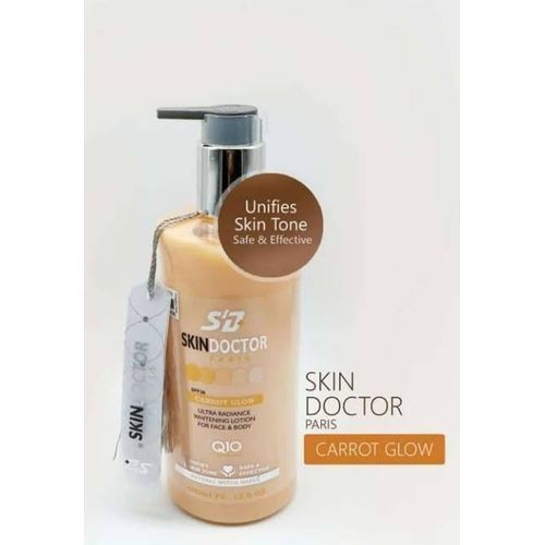 Skin Doctor CARROT GLOW RAPID WHITENING FACE &BODY LOTIONWith Q10