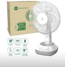 DURATION POWER DP-F106AT RECHARGEABLE FAN