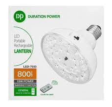 Duration Power Led portable rechargeable Bulb