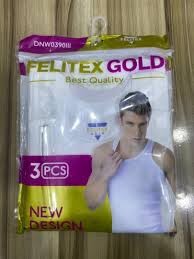 FELITEX GOLD 3PCS MEN'S SINGLETS