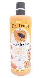 DR. TEAL'S LUXURY SPA BATH PAWPAW ESSENTIAL OILS W