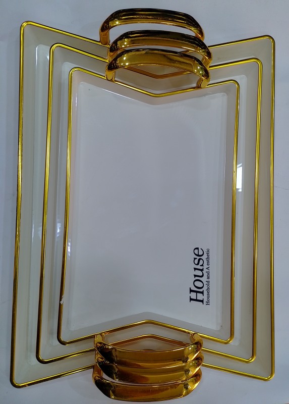 House household and Aesthetic set of three rectangle Tray