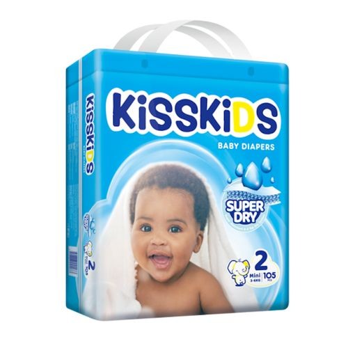 Kisskids superdry diaper ecopack 2mini 105pcs