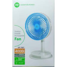 Duration Power Desktop Portable Rechargeable Fan DP-7627