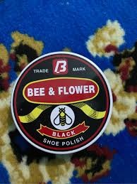 Trade Mark Bee & Flower Black Shoe Polish