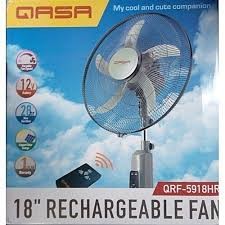 QASA QRF-5918HR 18inch Rechargeable Fan