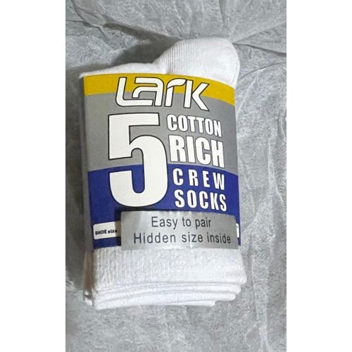 Lark 5 in 1 Cotton Rich Crew Socks
