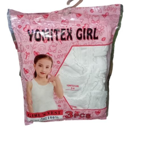 Yomitex 3 In 1 Baby Girl Singlet