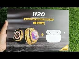 H2O Smart Watch and Wireless Earphone Set.