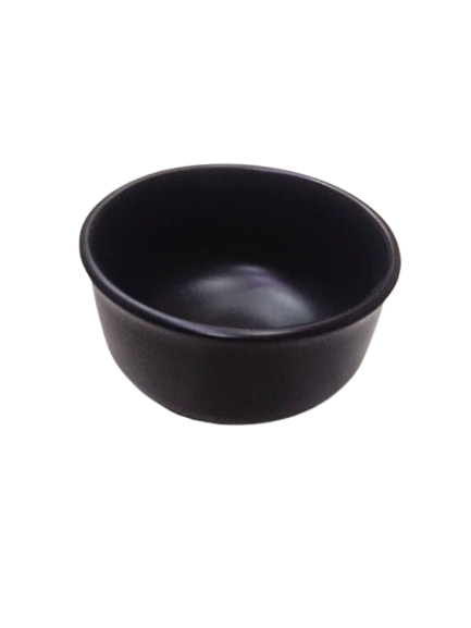 Black small ceramic bowl