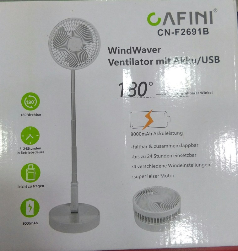 CAFINI CN-F2691B Rechargeable Fan