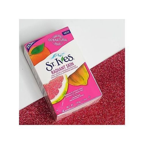 St Ives Radiant Skin Exfoliating And Lightening Pink Lemon Bar Soap