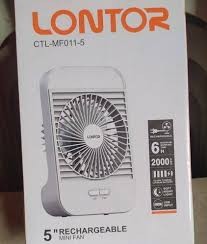 Lontor CTL-MF011-5 Rechargeable mini fan