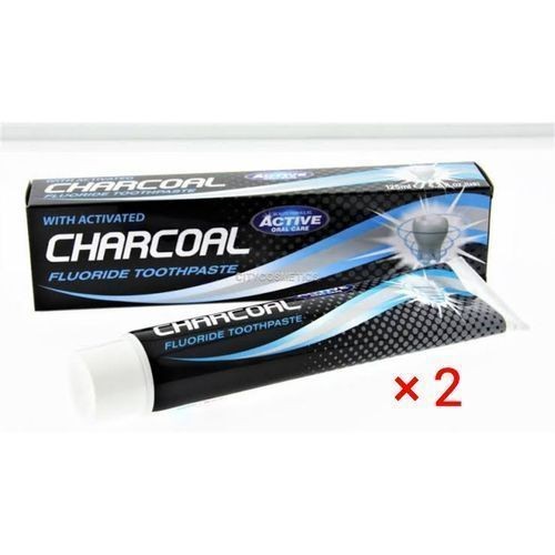 Charcoal activated fluoride toothpaste