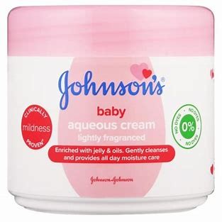 Johnsons Baby aqeous cream lightly fragranced