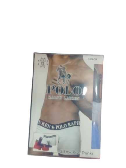 POLO RALPH LAURENS COTTON STRETCH TRUNKS 3 PACK
